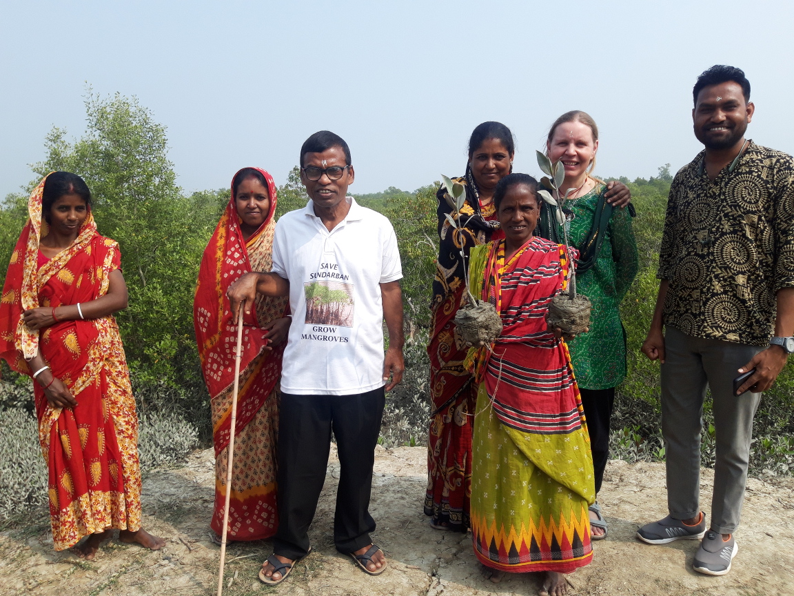 Sinead with Sundarbans people