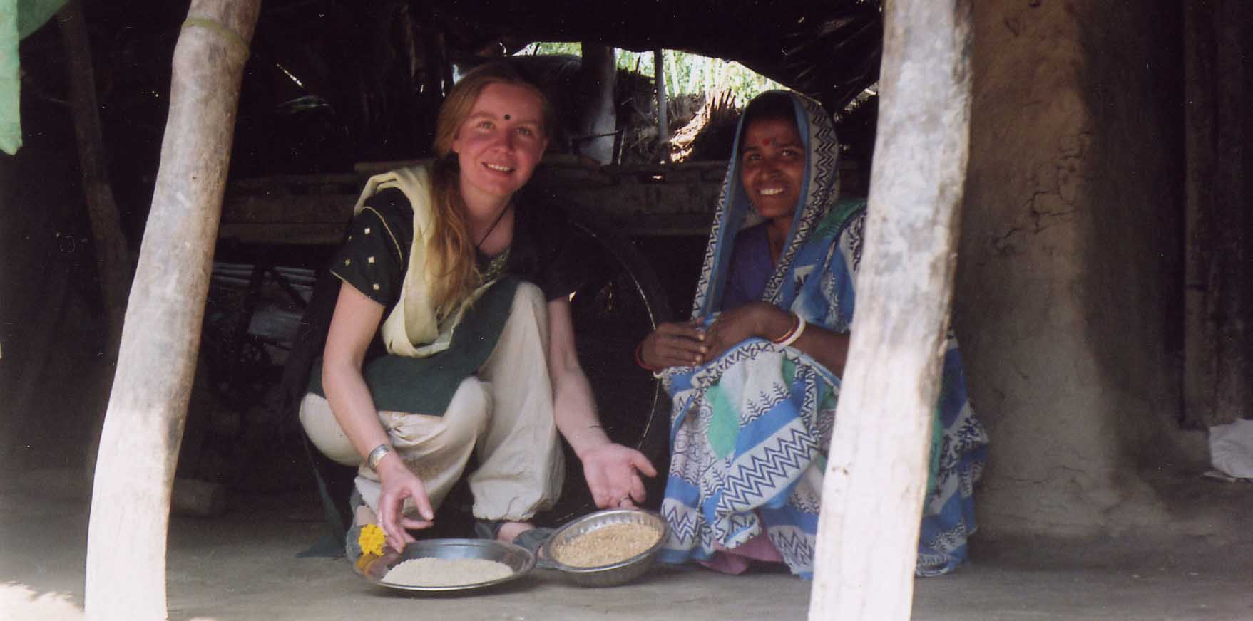 Sinead with widow and rice.