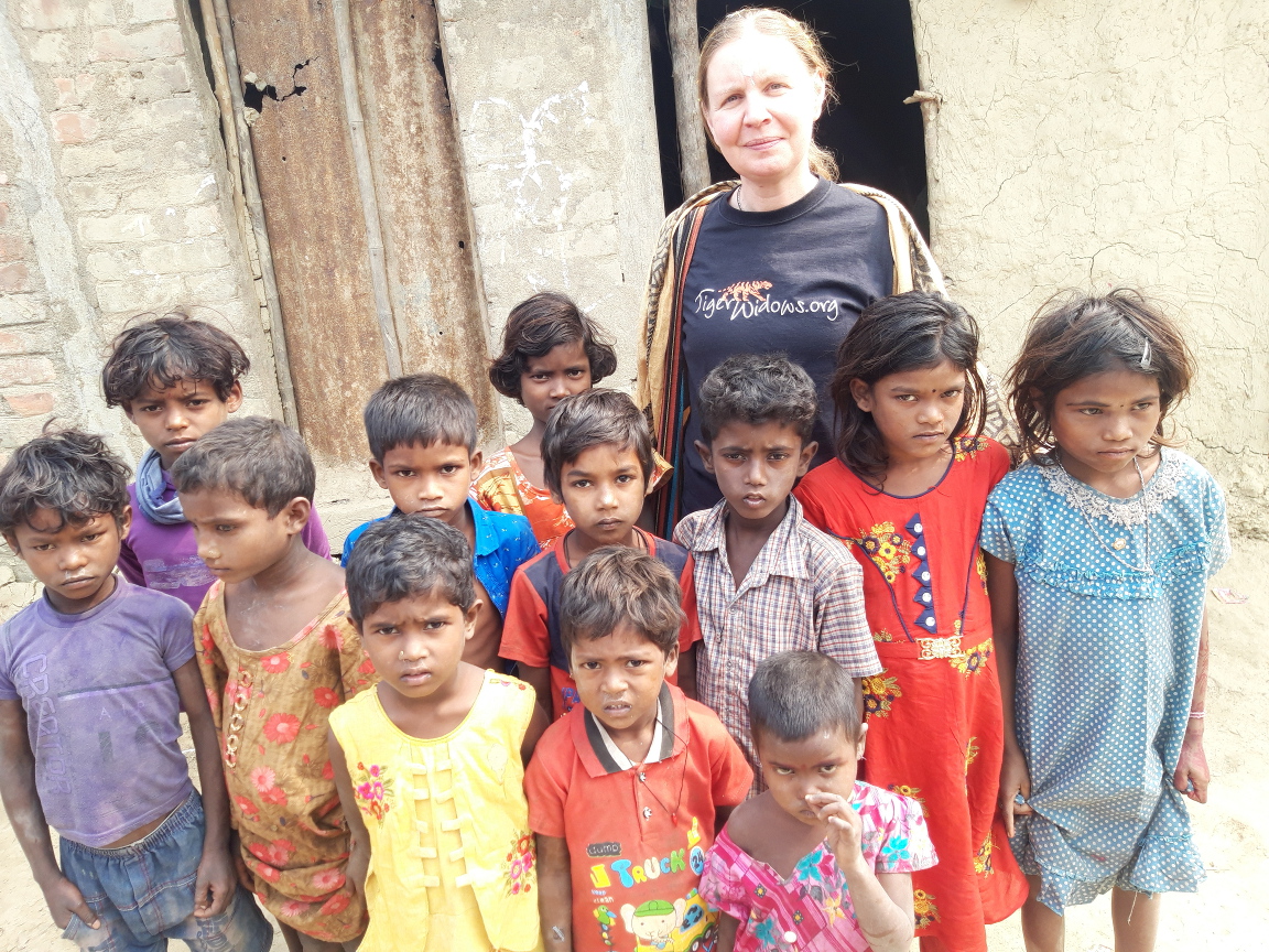 Sinead with children